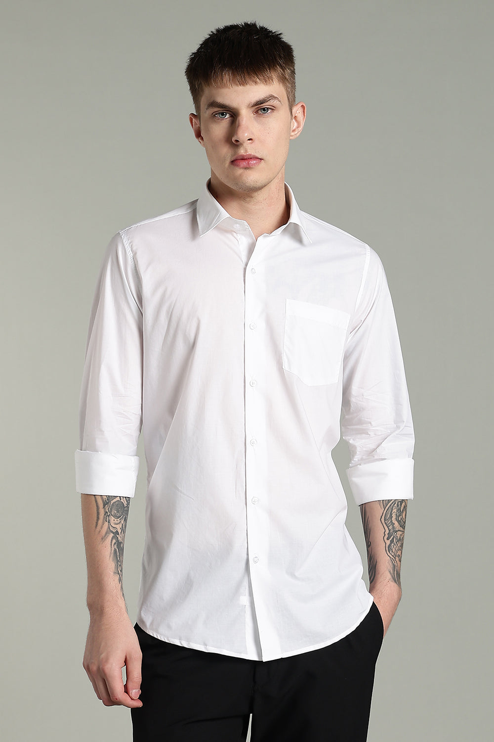 Pilot White 100% Premium Cotton Formal Shirt