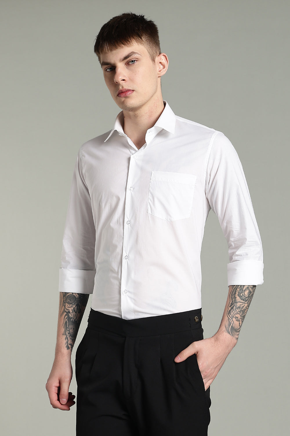 Pilot White 100% Premium Cotton Formal Shirt