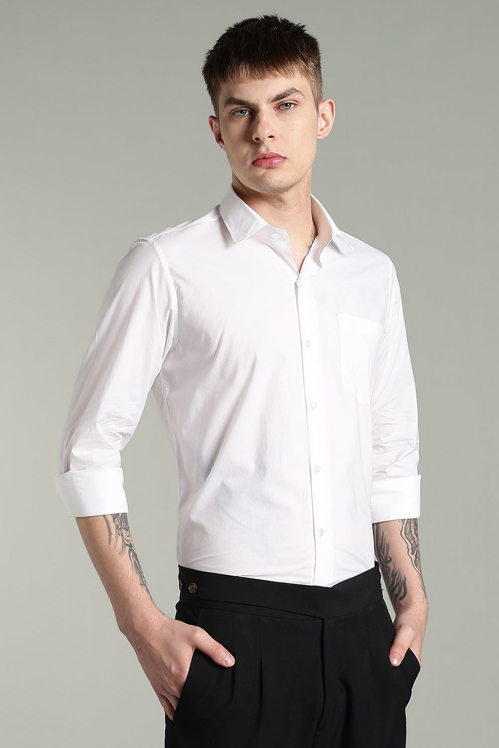Pilot White 100% Premium Cotton Formal Shirt