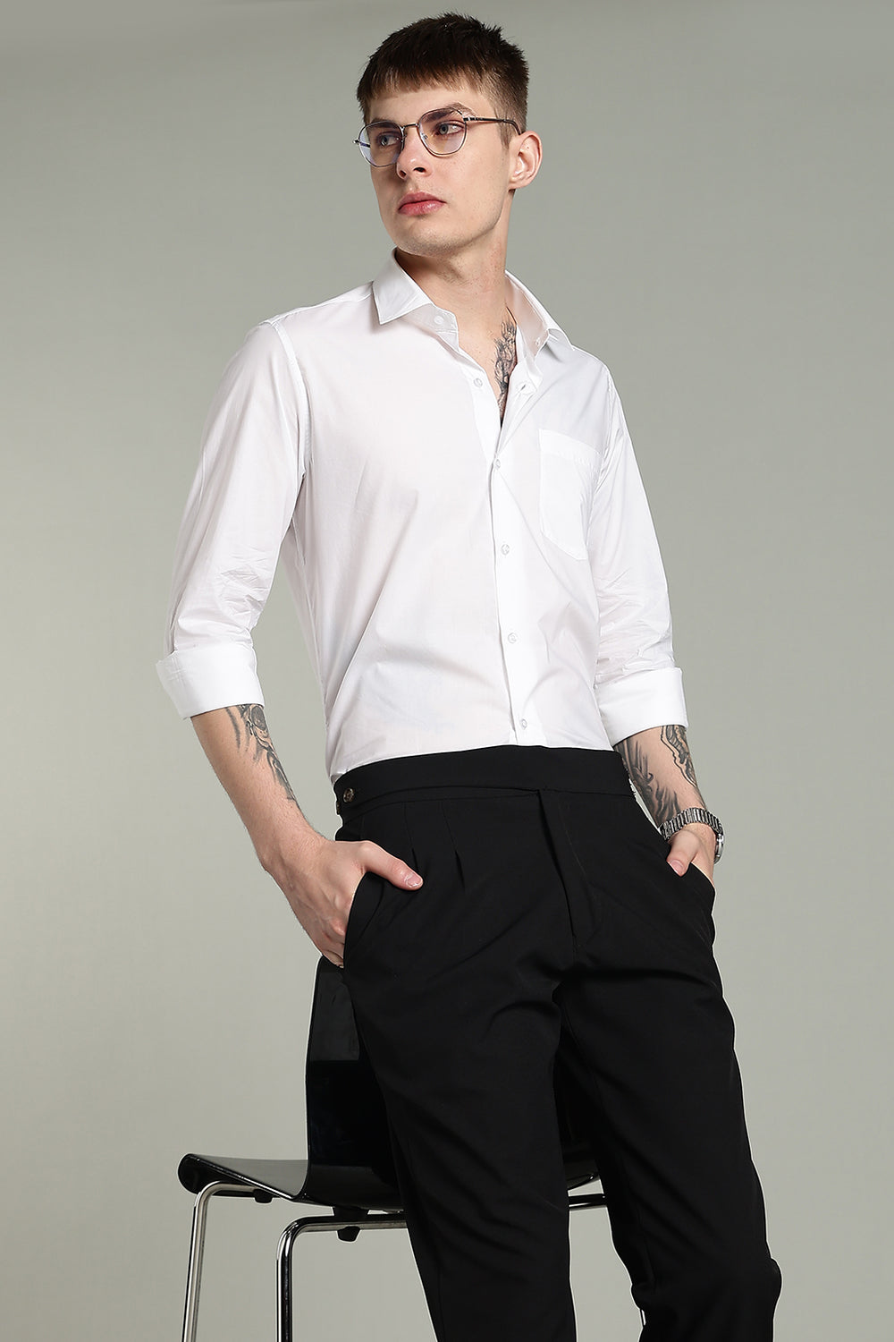 Pilot White 100% Premium Cotton Formal Shirt