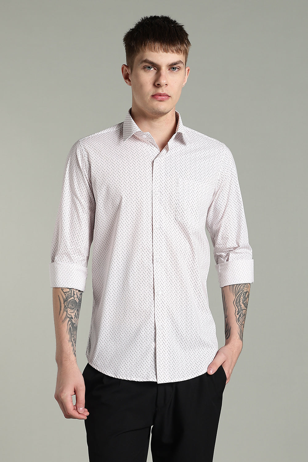 Printed Formal Cotton Shirt