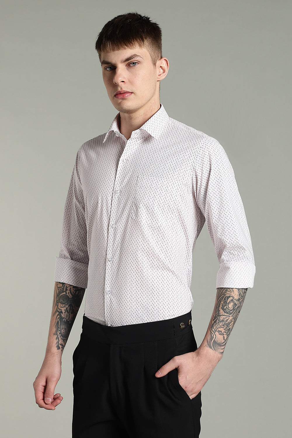 Printed Formal Cotton Shirt