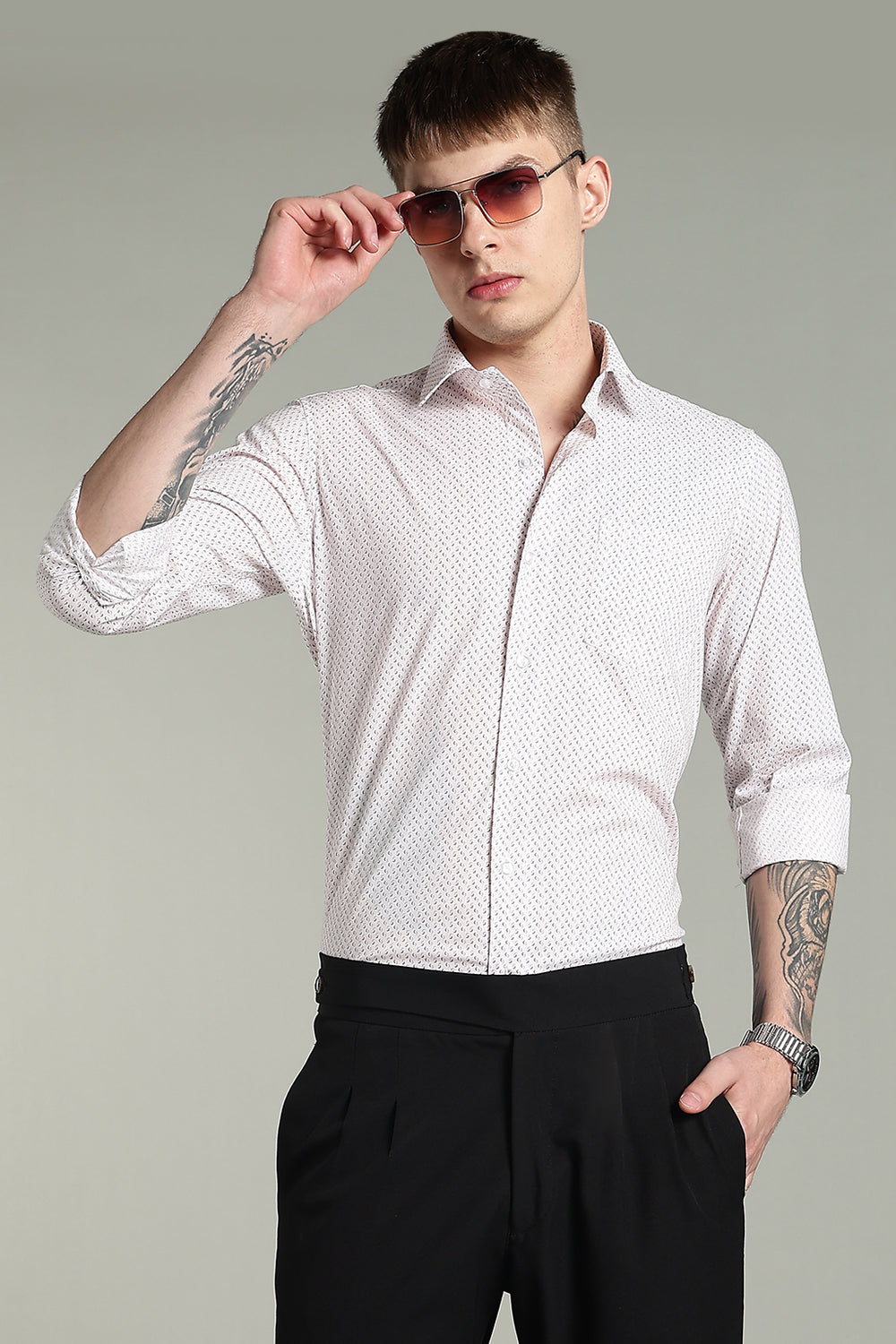 Printed Formal Cotton Shirt