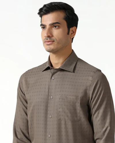 SLIM FIT WRINKLE FREE PRINTED SHIRT