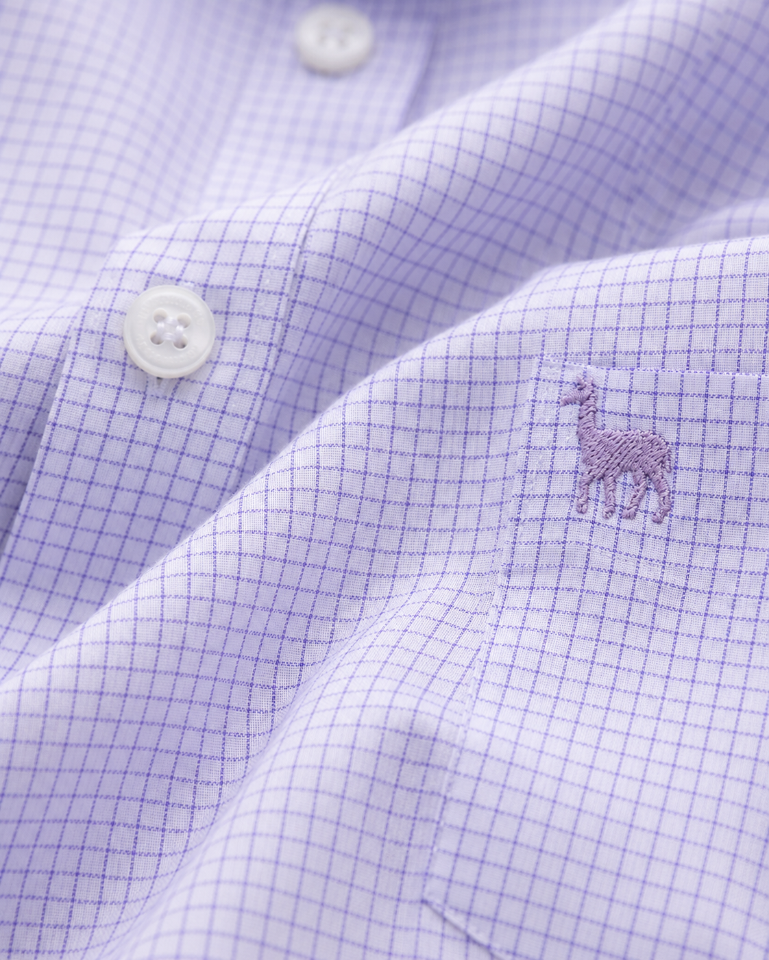 Giza Cotton Lilac Micro Checks