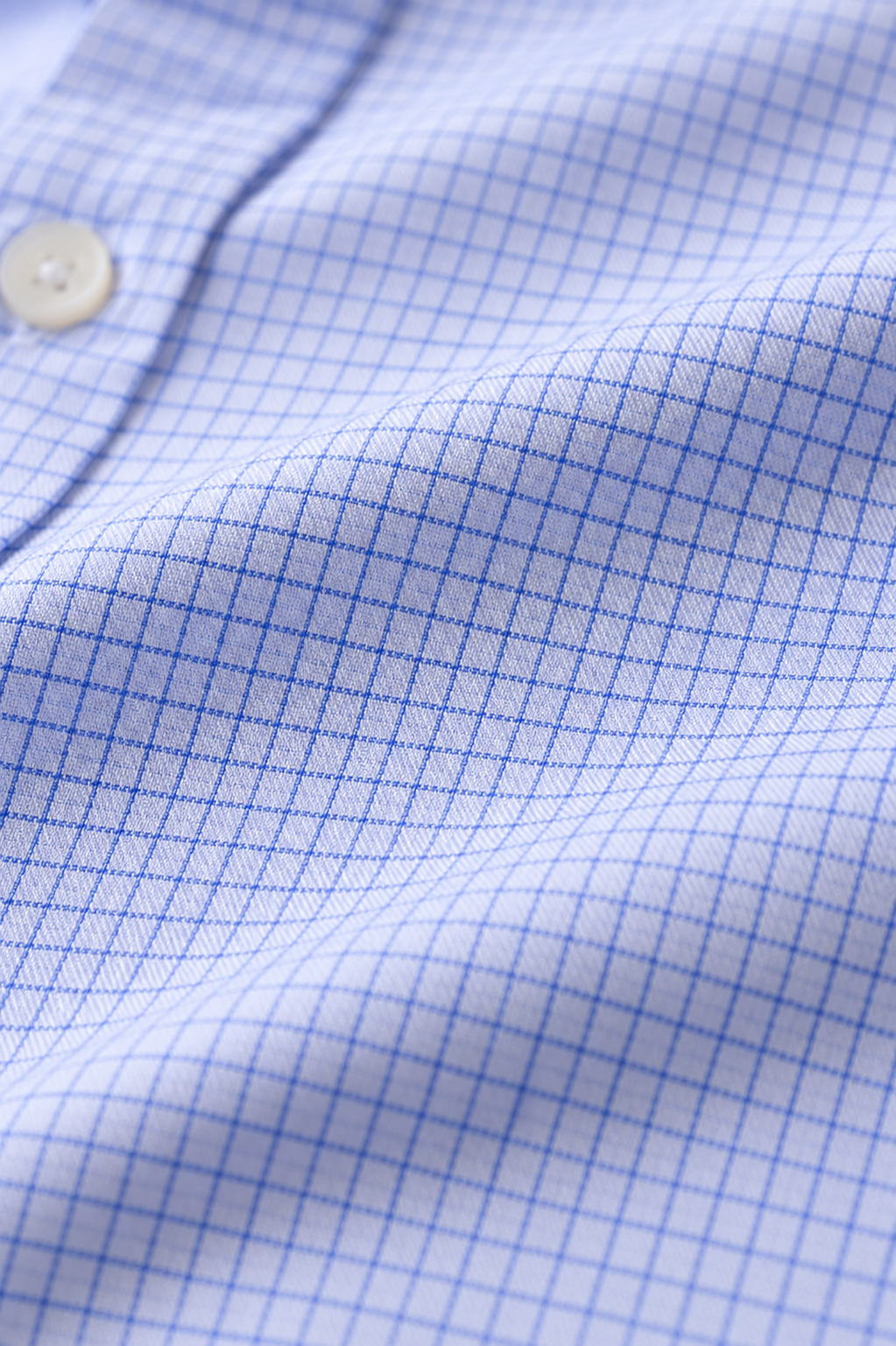 Giza Cotton Light Blue Checks