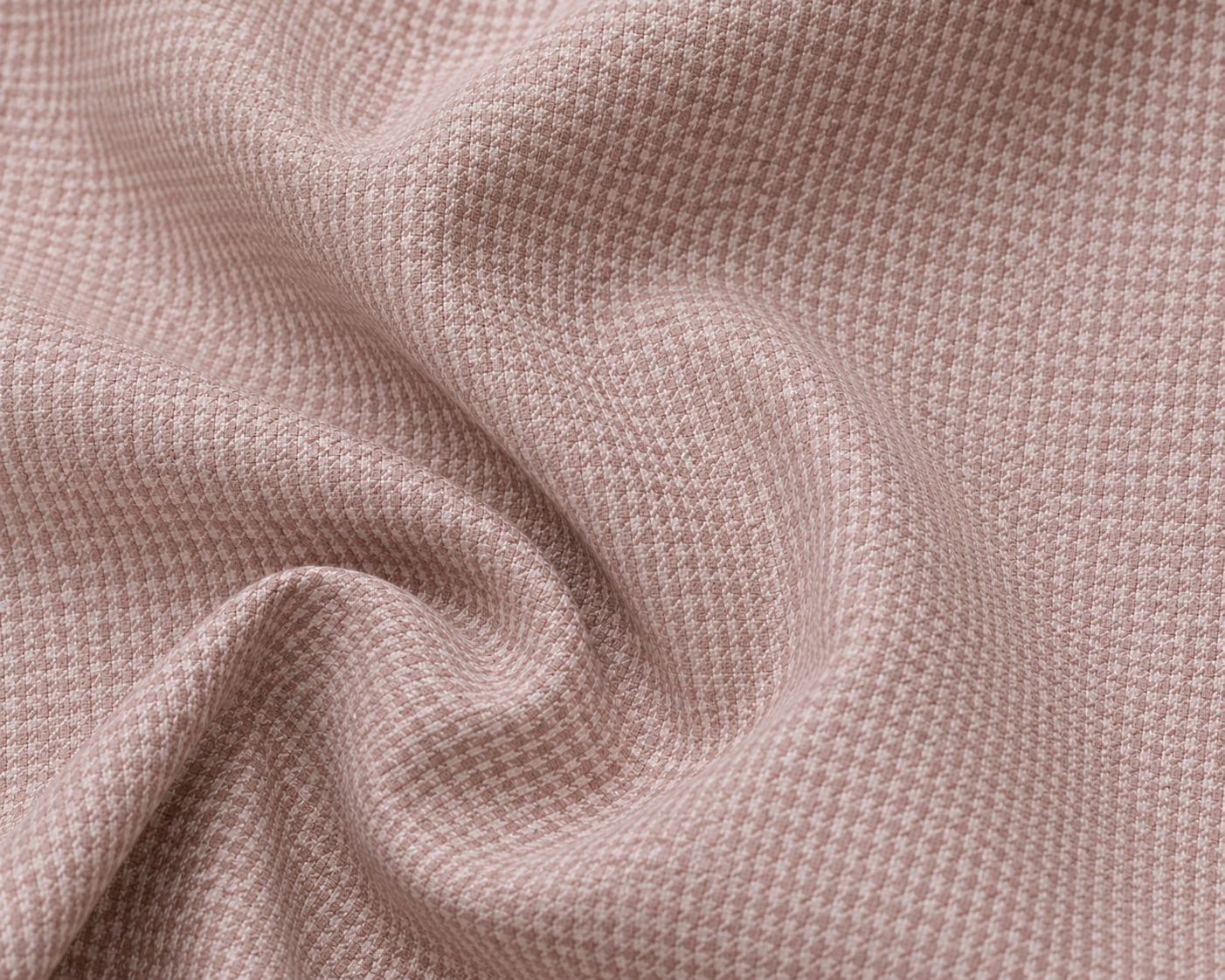 Giza Cotton Micro Houndstooth Shirt – Dusty Blush