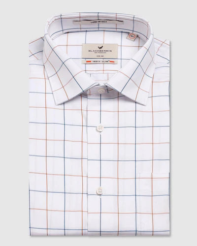SLIM FIT SOLID PLAIN  FORMAL SHIRT