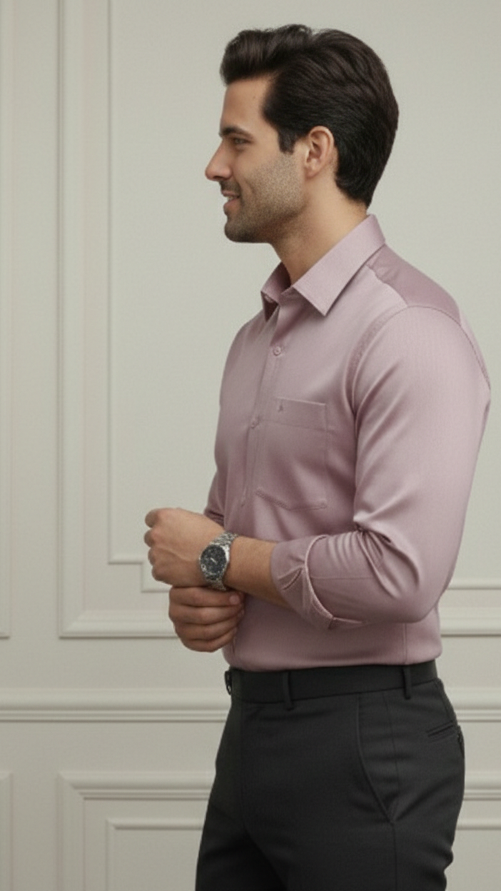 Wrinkle free Onion Pink Formal Shirt