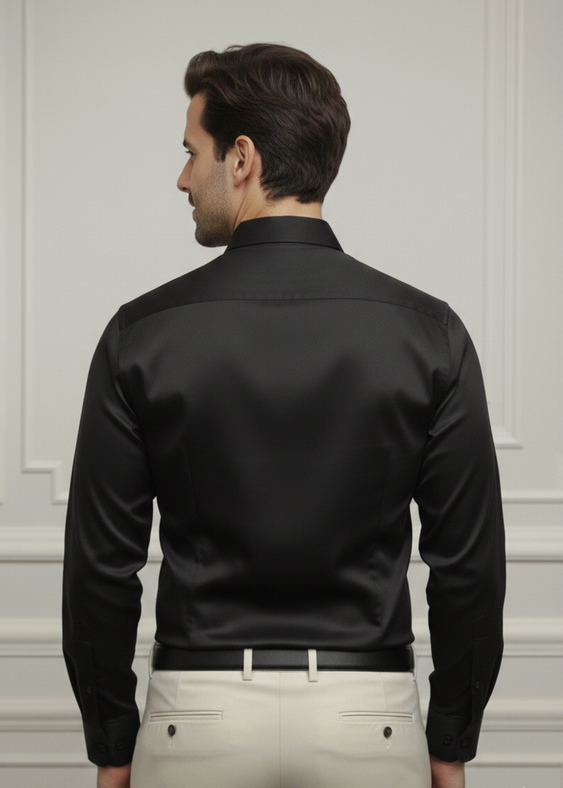 Black Wrinkle Free Shirt