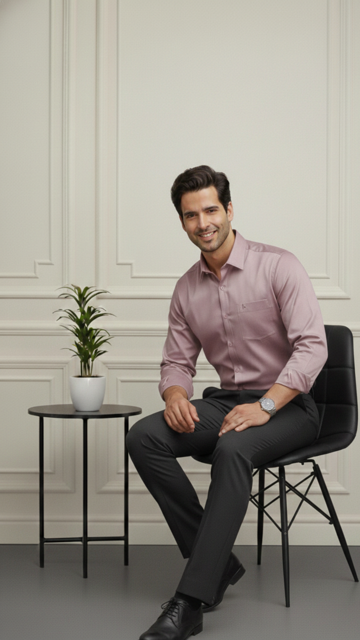 Wrinkle free Onion Pink Formal Shirt