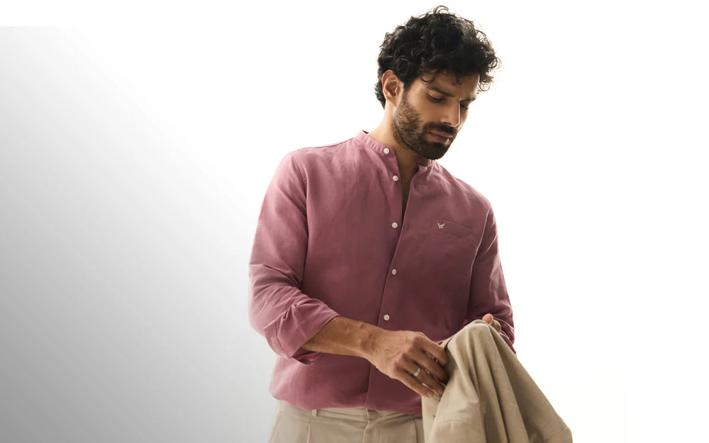 SLIM FIT SOLID PLAIN  FORMAL SHIRT