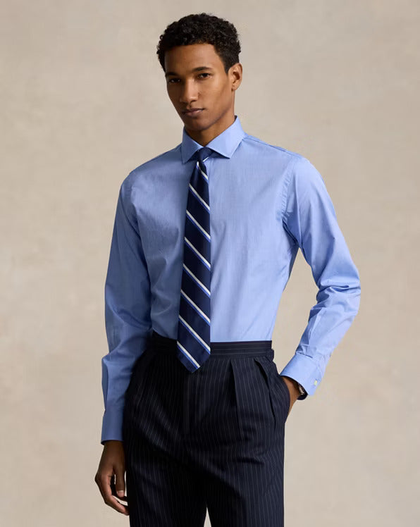 SLIM FIT SOLID PLAIN SKY BLUE FORMAL SHIRT